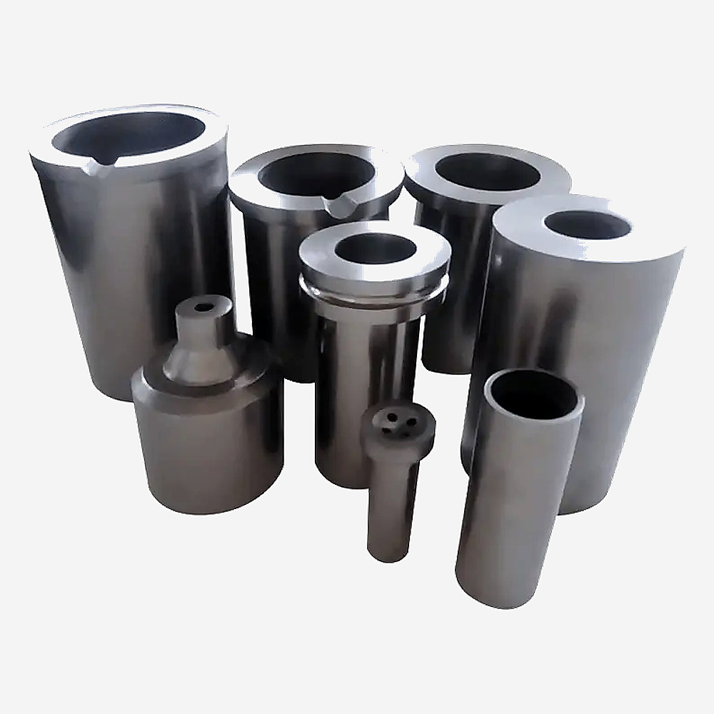 Graphite cylindrical products and crucibles